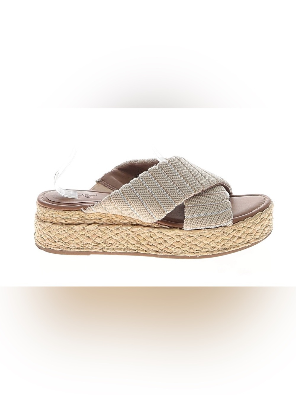 Universal Thread Woven Beige Wedges Sz 11